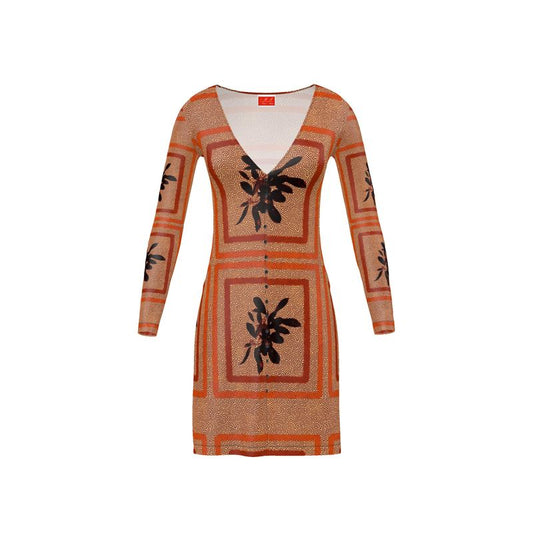 ORANGE-RED Paper Daisy Cardigan