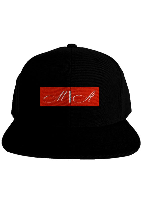 M/A Red label Blk premium snapback