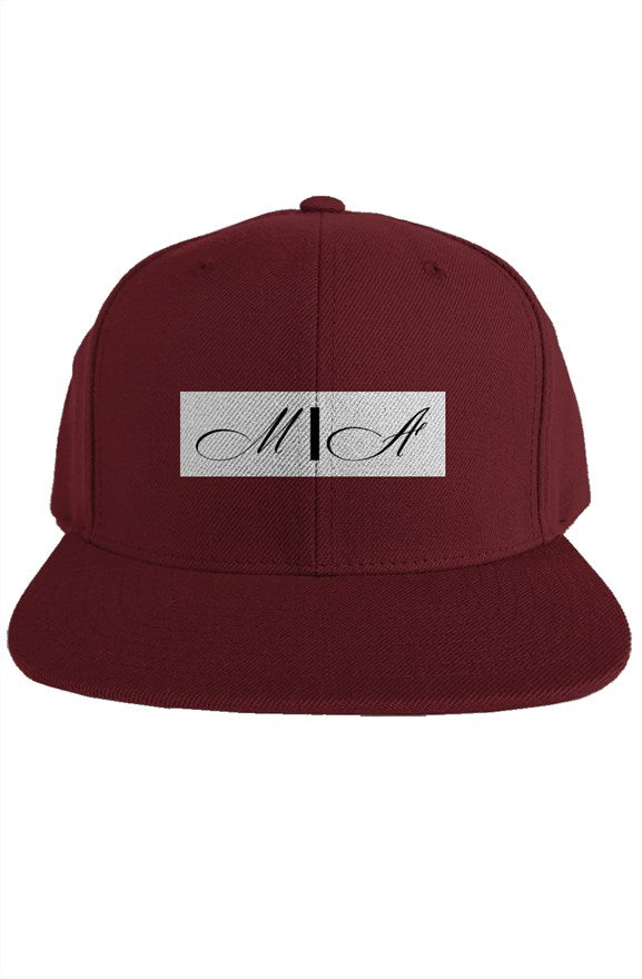 M/A Whte label Brgndy premium snapback