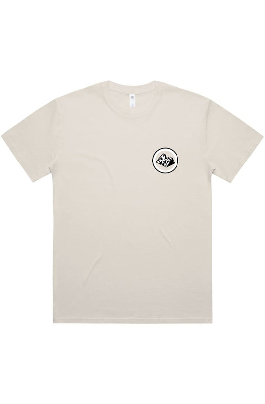 M A ecru Block Oversized Tee