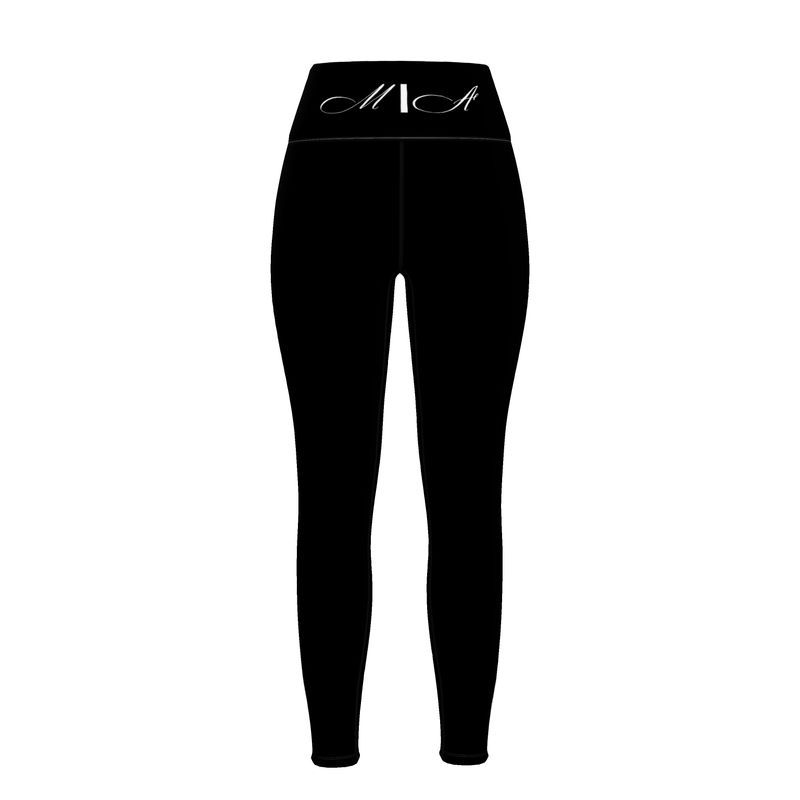 M/A Logo BLK Sports Leggings