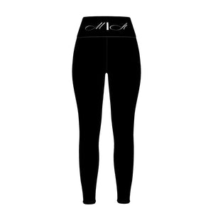 M/A Logo BLK Sports Leggings