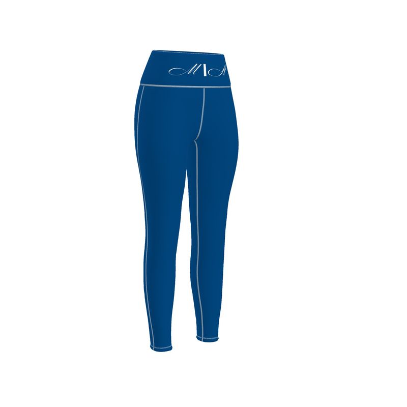 M/A Logo BLU Sports Leggings