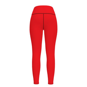 M/A Logo RED Sports Leggings