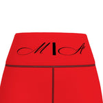 Load image into Gallery viewer, M/A Logo RED Sports Leggings
