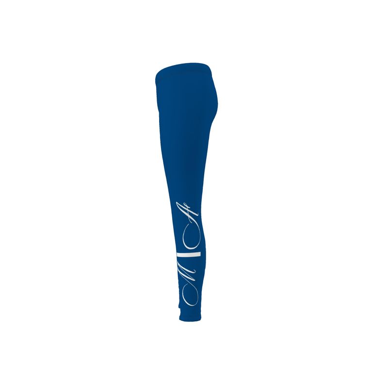 Women's M/A side logo leggings BLU