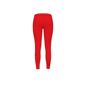 Women's M/A side logo leggings RED