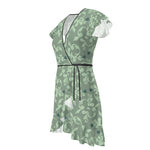 Load image into Gallery viewer, Hearts &amp; Ornaments Green Tea Dress
