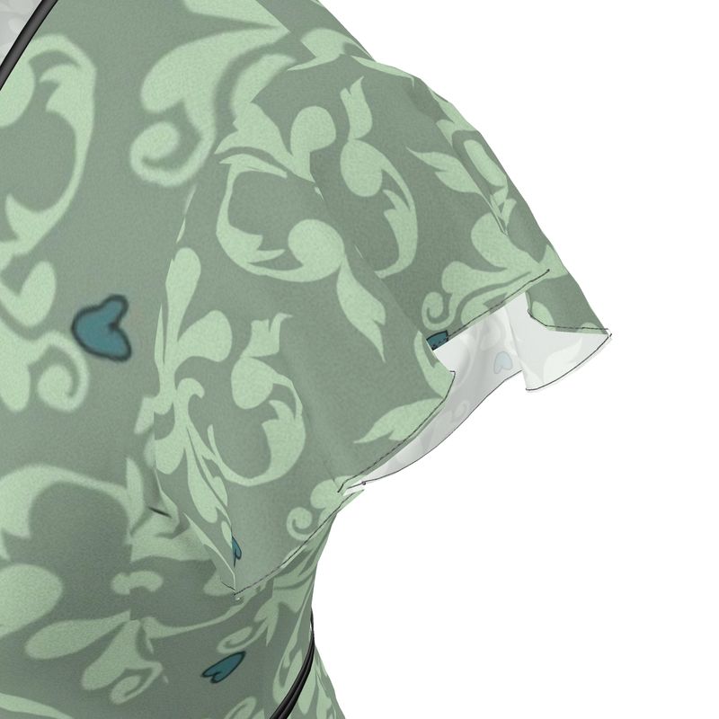 Hearts & Ornaments Green Tea Dress