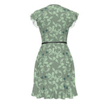 Load image into Gallery viewer, Hearts &amp; Ornaments Green Tea Dress
