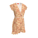 Load image into Gallery viewer, Hearts &amp; Ornaments Peach Tea Dress
