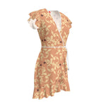 Load image into Gallery viewer, Hearts &amp; Ornaments Peach Tea Dress
