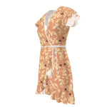 Load image into Gallery viewer, Hearts &amp; Ornaments Peach Tea Dress
