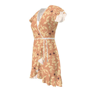 Hearts & Ornaments Peach Tea Dress