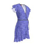 Load image into Gallery viewer, Hearts &amp; Ornaments Purple Tea Dress
