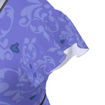 Load image into Gallery viewer, Hearts &amp; Ornaments Purple Tea Dress
