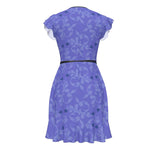 Load image into Gallery viewer, Hearts &amp; Ornaments Purple Tea Dress
