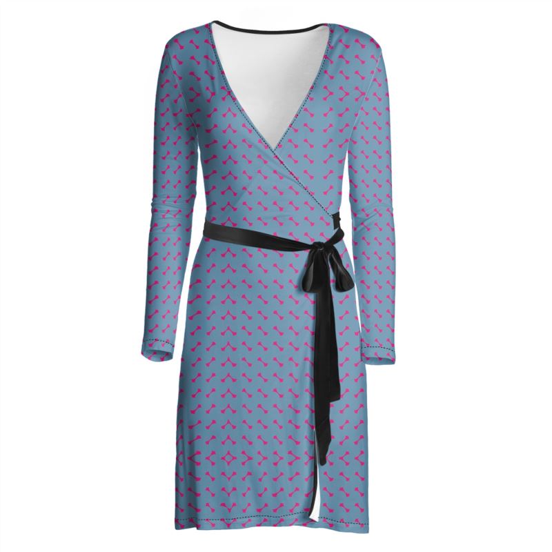 Chess Queen Piece Wrap Dress