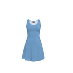 Load image into Gallery viewer, Denim Color Skater Dress
