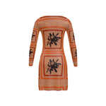 Load image into Gallery viewer, ORANGE-RED Paper Daisy Cardigan
