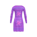 Load image into Gallery viewer, Neon Purple Paper Daisy Cardigan
