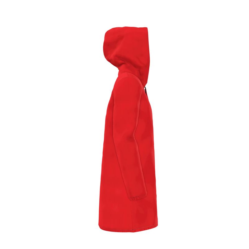 RED Hooded Rain Jacket